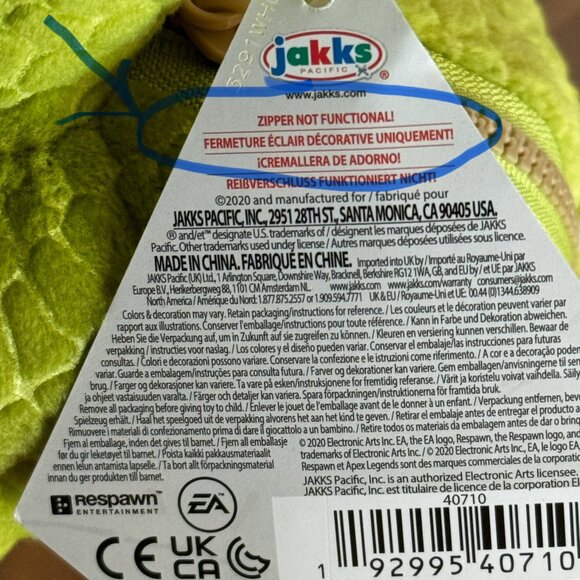 Apex Legends Green Nessie Plush 6.5" Stuffed Animal Figure Collectible Jakks Pac - Picture 13 of 13